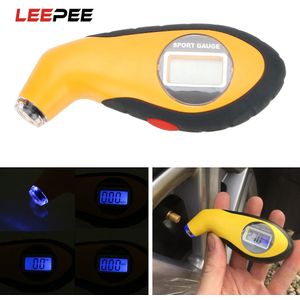 Leepee Autoband Manometer Barometers Elektronische Digitale Lcd Tester Tool Voor Auto Motorfiets Band Luchtdrukmeter Meter