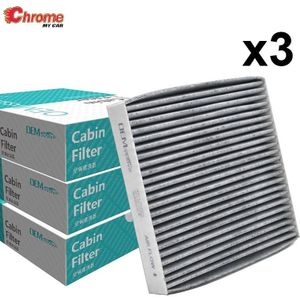 3x Auto Actieve Kool Pollen Cabine A/C Air Filter Voor Toyota Yaris Prius Subaru Outback Justy Trezia 87139-YZZ08 72880-AJ0009P