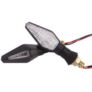 4 x Dubbele kleur LED Richtingaanwijzer Winker Verlichting knipperlicht Universele voor 12 V Motorfiets te installeren