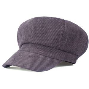 [Yarbuu] Kunstenaar Corduroy Vrouwen Achthoekige Hoeden Voor Vrouwen Cap Mode Baretten Effen Kleuren Casual Lady Caps vrouwelijke Hoeden