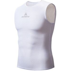 Zomer Mannen Fietsen Vest Sneldrogend Mesh Racefiets Mtb Mouwloos Gilet Fietsen Ropa Ciclismo Ademende Witte Fiets Vest