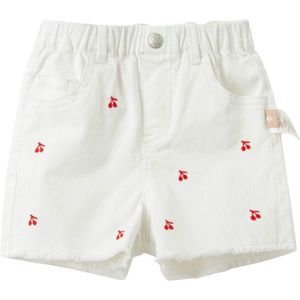 DB17452 Dave Bella Zomer Baby Meisjes Mode Cartoon Applicaties Shorts Kinderen Kids Girl Leuke Broek Baby Peuter Broek