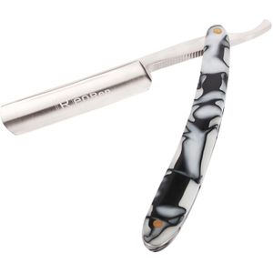 Anself Straight Edge Barber Razor Scheren Tool Acryl Handvat Steel Blade Folding Scheren Scheerapparaat Salon Tool Voor Kapper