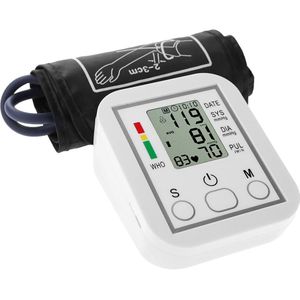 Bloeddrukmeter Draagbare &amp; Huishouden Arm Band Type Bloeddrukmeter Lcd Display Nauwkeurige Meting