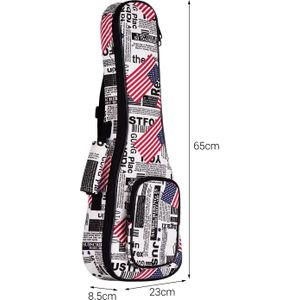 26/23/21 Inch Tenor Ukulele Bag Ukelele Uke Backpack Case 8mm Padding with Adjustable Shoulder Straps Carry Handle