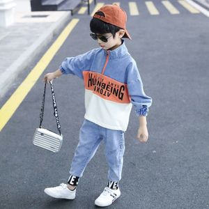 Jongens Kleding Kleding Voor Jongens Lente Herfst Denim Jassen + Broek Sport Set Voor 5 6 7 8 9 10 11 12 Jaar Tiener Kleding
