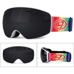 Winter Snowboard Skibril Voor Kinderen Dual Lens Anti Fog Winddicht Masker Kleurrijke Plated Grote Frame Skiën Bril Kinderen