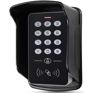 Standalone 125Khz Rfid Toetsenbord Toegangscontrole Toetsenbord Waterdicht Cover Controller 10 Stuks Keyfobs Voor Deur Toegangscontrole Systeem