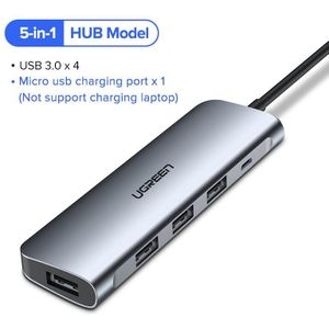 Ugreen Usb C Hdmi Kabel Type C Naar Hdmi Hub Adapter USB-C Hdmi Converter Type-C Thunderbolt 3 Dock voor Macbook Huawei Mate 30 Pro