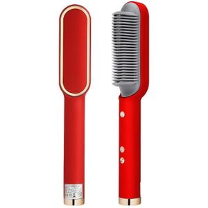 Multifunctionele Stijltang & Hair Curler Borstel Verwarming Kam Stijltangen Curling Haar Smoothing Irons Baard Stijltang