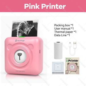 Peripage A6 Draagbare Thermische Bluetooth Printer Foto Foto Mini Label Sticker Draadloze Printer Voor Android Ios Papierrollen