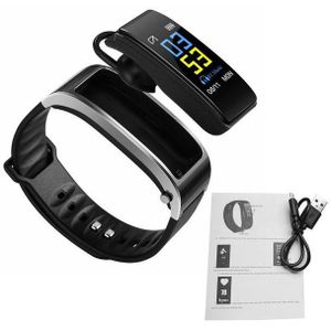 Hartslagmeter Bluetooth Headset Praten Slimme Band Armband Sport Smart Horloge Passometer Fitness Tracker Polsband R60