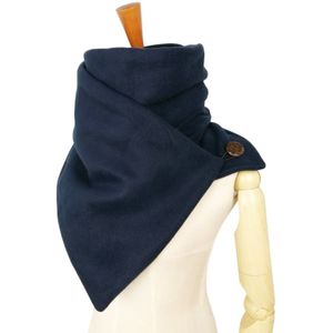 Hooded sjaal halswarmer Cowl sjaal Vrouwen mannen Winter mode Sjaals en hooded haken loop knop door Couverture echarpe