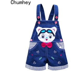 Baby Jongens Meisjes Jeans Overalls Shorts Peuter Kids Denim Rompertjes Leuke Cartoon Beer Bebe Jumpsuit Voor Zomer Bib Broek Kleding