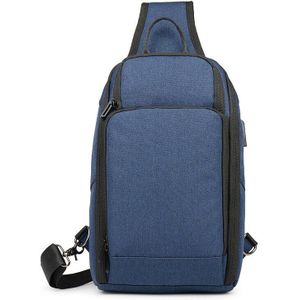 Crossten Mannen Tas Usb Opladen Borst Zak Anti Diefstal Splashproof Borst Zak Outdoor Tassen Korte Trip Messenger Bags