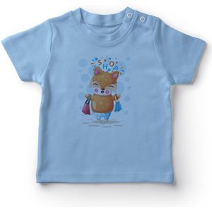 Angemiel Baby Alışverişteki Kat Baby Boy T-shirt Blauw
