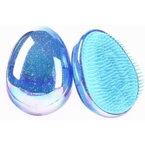 Tangle Hair Brush Ei Vorm Glitter Blingbling Massage Haarborstel Anti Statische Salon Styling Tools Haar Detangling Smoothing Kam