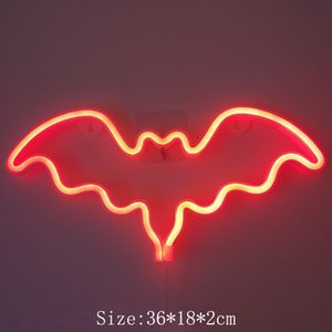 Neon Led Vleermuis Licht Neon Maan Teken Licht Led Wanddecoratie Nachtlampje Voor Kinderen Slaapkamer Decor bruiloft