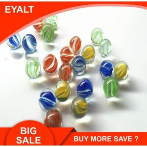 100PCS 14mm Kleur Transparant Bloemblaadje Glas Ballen 14mm Knikkers Machine 1.4cm Speciale Knikkers 360g Printballs