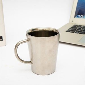 Eenvoudige Nordic Minimalisme 304 Roestvrij Staal Koffie Beker Met Handvat Mok Bier Mok met Handvat Cover Water Cafe Cup