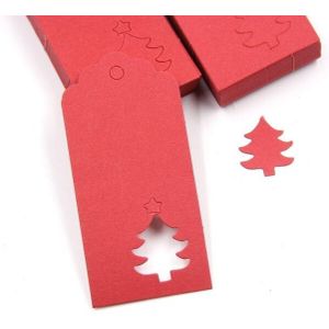100 Pcs Papier Tags Kraftpapier Tag Hoofd Kerst Label Festival Note Diy Blank Prijs Hang Tag Verjaardag Wedding Party papieren Kaart