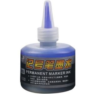 1 Fles 50Ml Refill Inkt Voor Bijvullen Inkt Markeerstift Zwart Rood Blauw 3 Kleuren