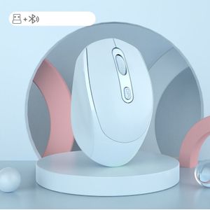 Draadloze Muis Bluetooth Oplaadbare Muis 2.4G Usb Stille Bluetooth 5.0 Muis Mini Geruisloze Muizen Voor Desktop Computer Laptop