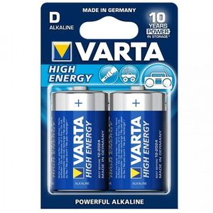 Alkaline Batterij Varta LR20 D 1,5 V 16500 Mah Hoge Energie (2 Stuks) Blauw