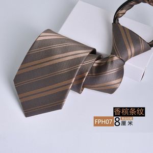 8Cm Rits Banden Voor Mannen Professionele Business Executive Gestreepte Lui Pull Stropdassen Corbata Vintage Bruiloft Accessorie