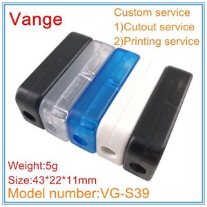 5 Stks/partij Injectie Kunststof Cases IP54 Abs Plastic Behuizing Dozen Voor Kabel Transformator Behuizing 43*22*11mm