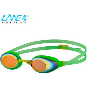 LANE4 Racing Zwembril Spiegel Lenzen Anti-Fog Uv Bescherming Voor Vrouwen Mannen #935 Eyewear