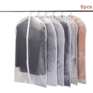 6 Stuks Kleding Covers Anti Dust Waterdichte Beschermhoes voor Shirt Suits Jassen L99