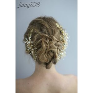 Vintage Bruiloft Haar Accessoires Parel Haar Clip Bruid Hoofddeksels Haarstukjes voor Vrouwen pince cheveux femme