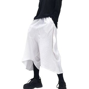 Mannen Losse Ongedwongen Wijde Pijpen Broek Mannenmode Harembroek Broek Rok Broek Streetwear Hip Hop Punk Gothic Cross Pant