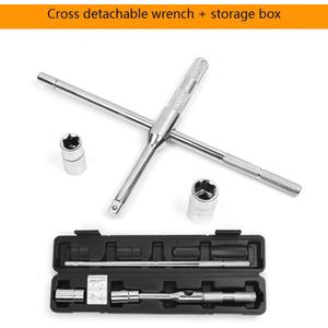 Cross Autoband Moersleutel Professionele Automatische Wiel Demontage Tool Afneembare Socket Spanner Handleiding Reparatie Workshop Muli-Tool