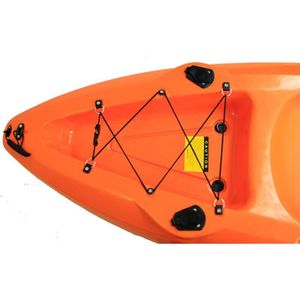Bungee Deck Kit Voor Kayak Kano Opblaasbare Boot Vissen Rigging Koord Met Zware Haken Hard Base D Ringen En schroeven Kajak Ac
