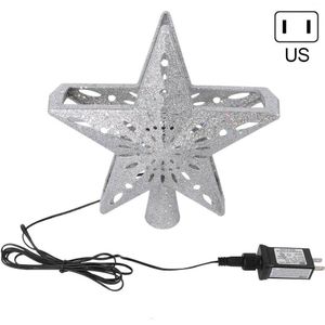 Kerstboom Led Sneeuwvlok Projectie Lamp Boom Topper Decoratie Led Verlichting Batterij Operated Xmas Treetop Home Store