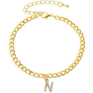 Alfabet Been Armbanden Enkelbanden Voor Vrouwen Foot Gouden Ketting Sieraden Lichtmetalen Gouden Ketting Voeten Ketting Sieraden Beginletter Enkelband