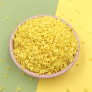 50G Polymeer Zachte Klei Sprinkles Voor Ambachten Kleurrijke Star Vorm Tiny Leuke Plastic Klei Modder Deeltjes Diy Slime accessoires