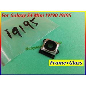 HAOYUAN. p.W Originele Terug Camera Glazen Lens + Frame Behuizing Cover Case Voor Samsung Galaxy S4 Mini I9190 I9195