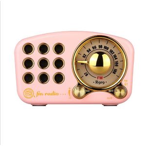 Radio Retro Bluetooth Speaker Walnoot Houten Fm Radio Met Ouderwetse Klassieke Stijl Tf Card &amp; MP3 Speler Luid Volume