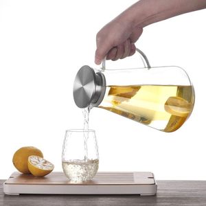 1.5L Grote Transparante Borosilicaatglas Theepot Hittebestendig Grote Clear Thee Pot Bloem Thee Set Puer Waterkoker Office Home tool