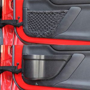 2 stuks Auto Voordeur Opbergdoos Netto Houder Organizer Box voor Jeep Wrangler JK JKU 2/4 -deur Deur Netto Pocket Auto-onderdelen