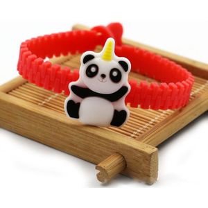 12 Stk/partij Panda Thema Kids Vinger Polsband Party Kostuum Verjaardagsfeestje Gunsten Feestartikelen