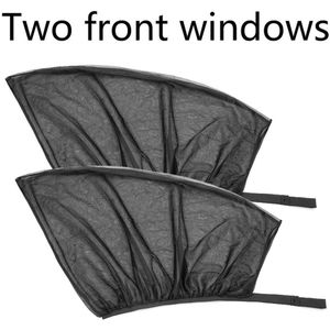 Auto Gordijn Zomer Zonnescherm Zijruit Mesh Ademend Zon Blok Warmte-isolatie Gordijn Anti-Mosquito Window Cover