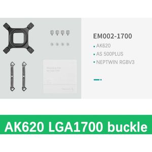 Deepcool LGA1700 Beugel 12th Generatie Cpu Montagebeugel Kit Neptwin Assassin Kasteel Gammaxx Waterkoeling 400 Koeler