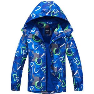 Grote Jongen Waterdicht Ademend Fluwelen Hooded Warme Jas Windjack Vest Jas Outdoor Reflecterende Jas