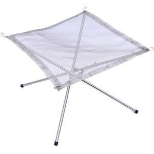 Draagbare Outdoor Vuurkorf Instorten Staal Mesh Haard Perfect Voor Camping Achtertuin En Tuin Draagtas