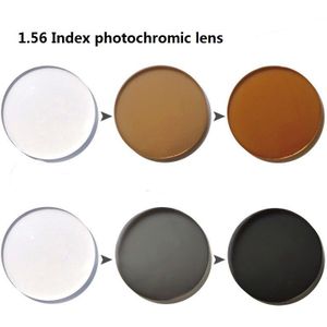 1.56 1.61 1.67 Index Hars Meekleurende Lens Voor Recept Bijziendheid Veranderen Grijs/Bruin In Sunshine Anti Glare UV400 Anti scratch