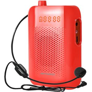 20W Voice Versterker Draagbare Mini Geluid Versterken T30 Muziek Bedrade Microfoon Headset En Tailleband 2000Mah Batterij
